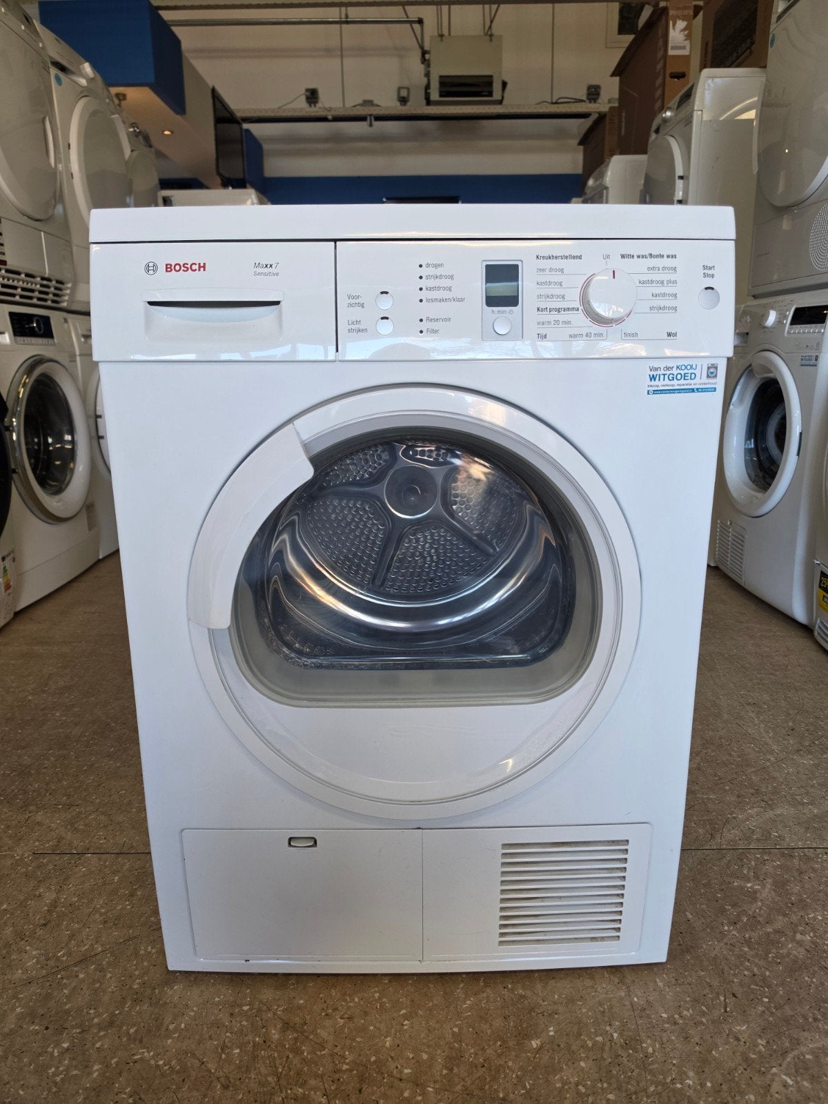 Bosch Maxx Sensitive condensdroger | 7 kilo | Garantie ✅️, Witgoed en Apparatuur, Bosch, Jirnsum, 6 tot 8 kg, Anti-kreukfase