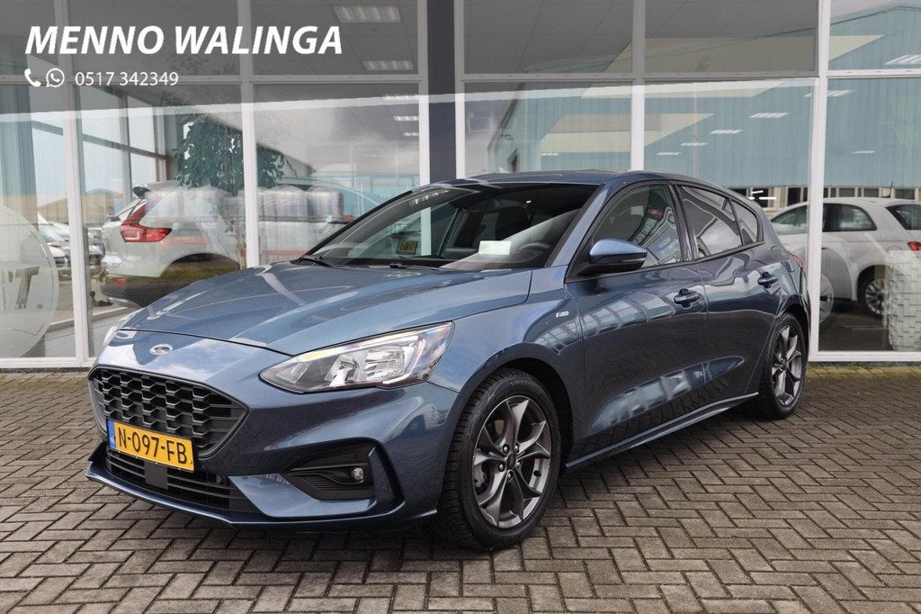 Ford Focus 1.0 EcoBoost Hybrid ST Line Business|Camera|Navi|, Lichtsensor, Gebruikt, Euro 6, Blauw