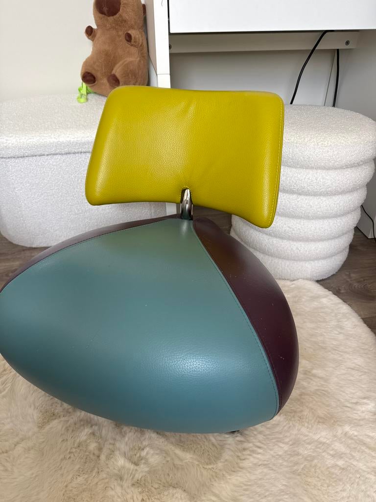 Leolux Pallone Lill Designer Stoel, Huis en Inrichting, Stoelen, Gebruikt, Eén, Leer, Overige kleuren, Ophalen