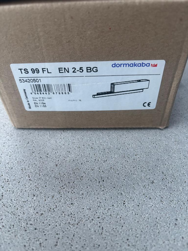 DormaKaba TS 99 FL EN 2-5 BG Deursluiter Nieuw in Doos, Ophalen, Nieuw, Overige materialen, Overige typen