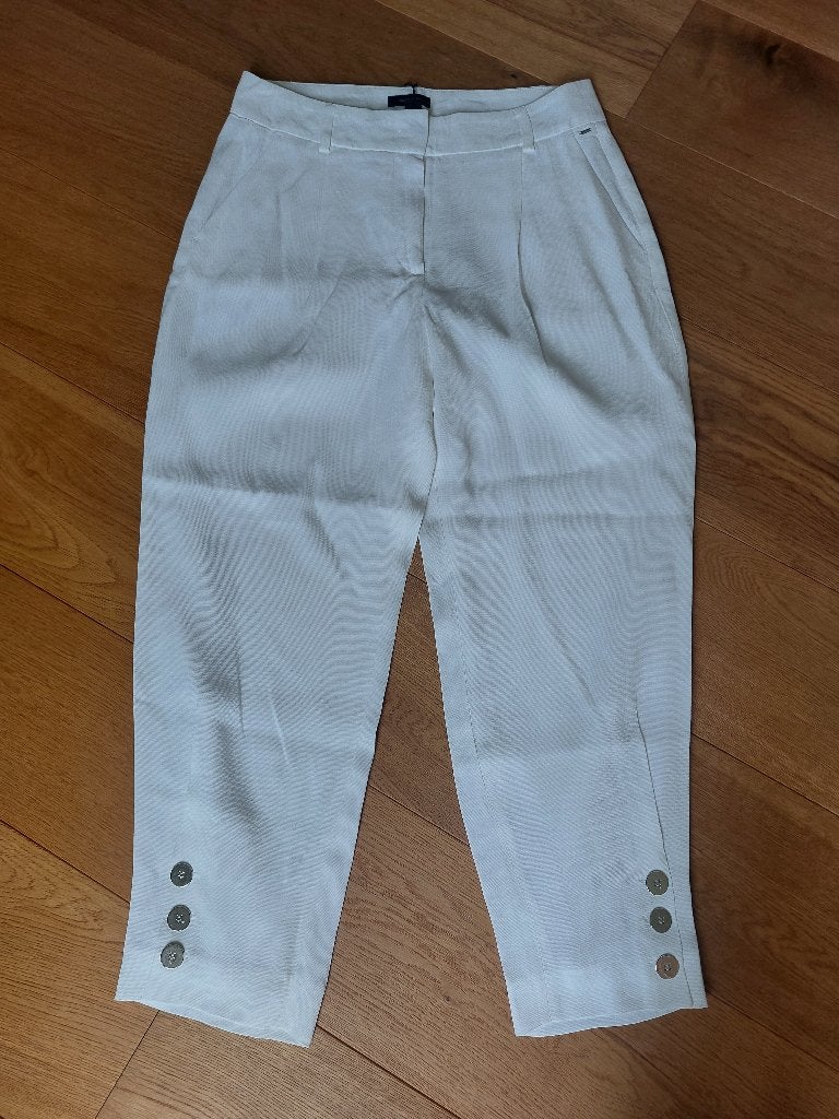 Mooie witte broek Claudia Strater, Maat 38/40 (M), Wit, Nieuw, Ophalen of Verzenden