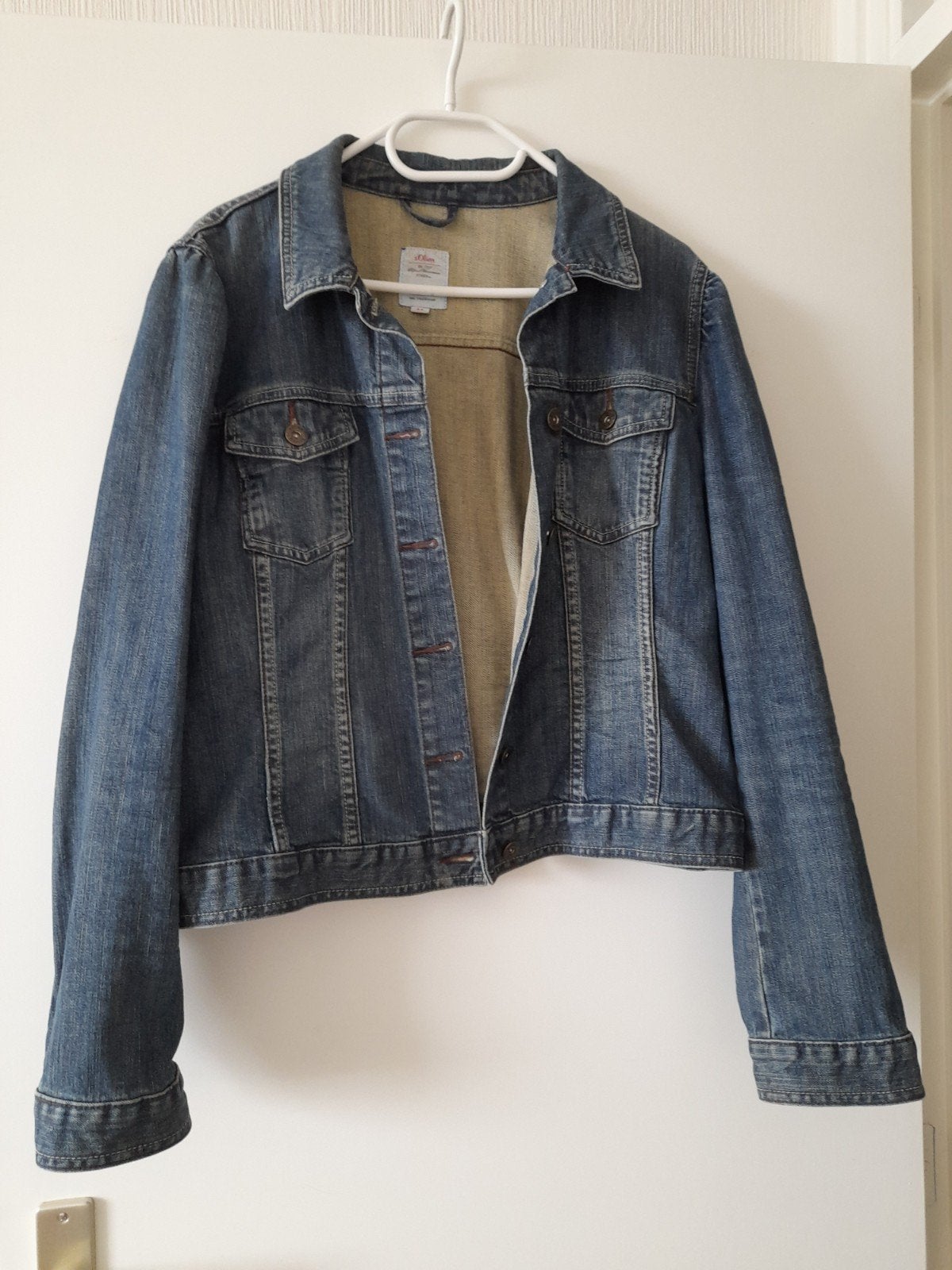 Spijkerjasje van het merk Oliver, Kleding | Dames, Jassen | Zomer, Ophalen, Zo goed als nieuw, Maat 42/44 (L), Blauw