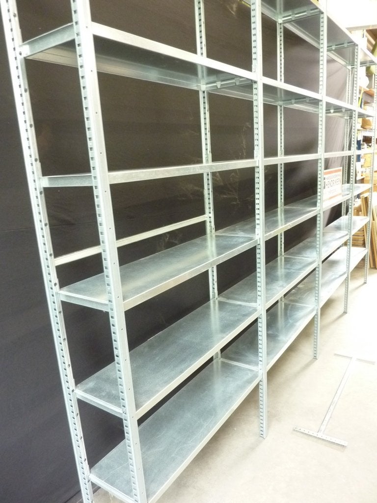 Stalen stelling / stellingkast / legbordstelling 405x32x250, Gebruikt, Handelsonderneming Hendriksen, Ophalen of Verzenden, Munstermanstraat 6 - Hal 3 - Silvolde