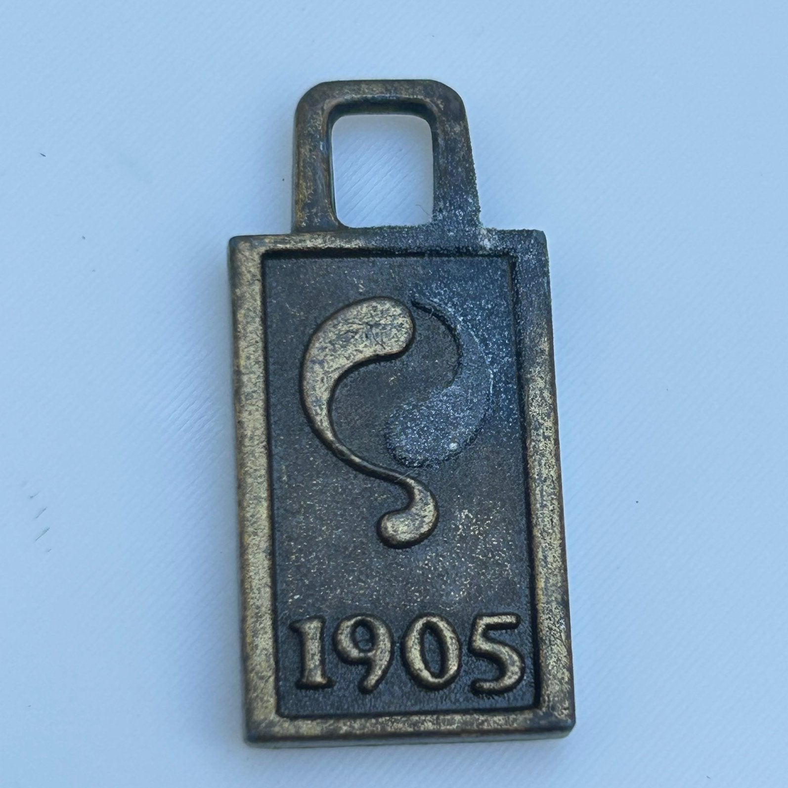 Antieke Hondenbelastingpenning Haarlem 1905 – koper Patina!, Ophalen of Verzenden, Brons, Nederland
