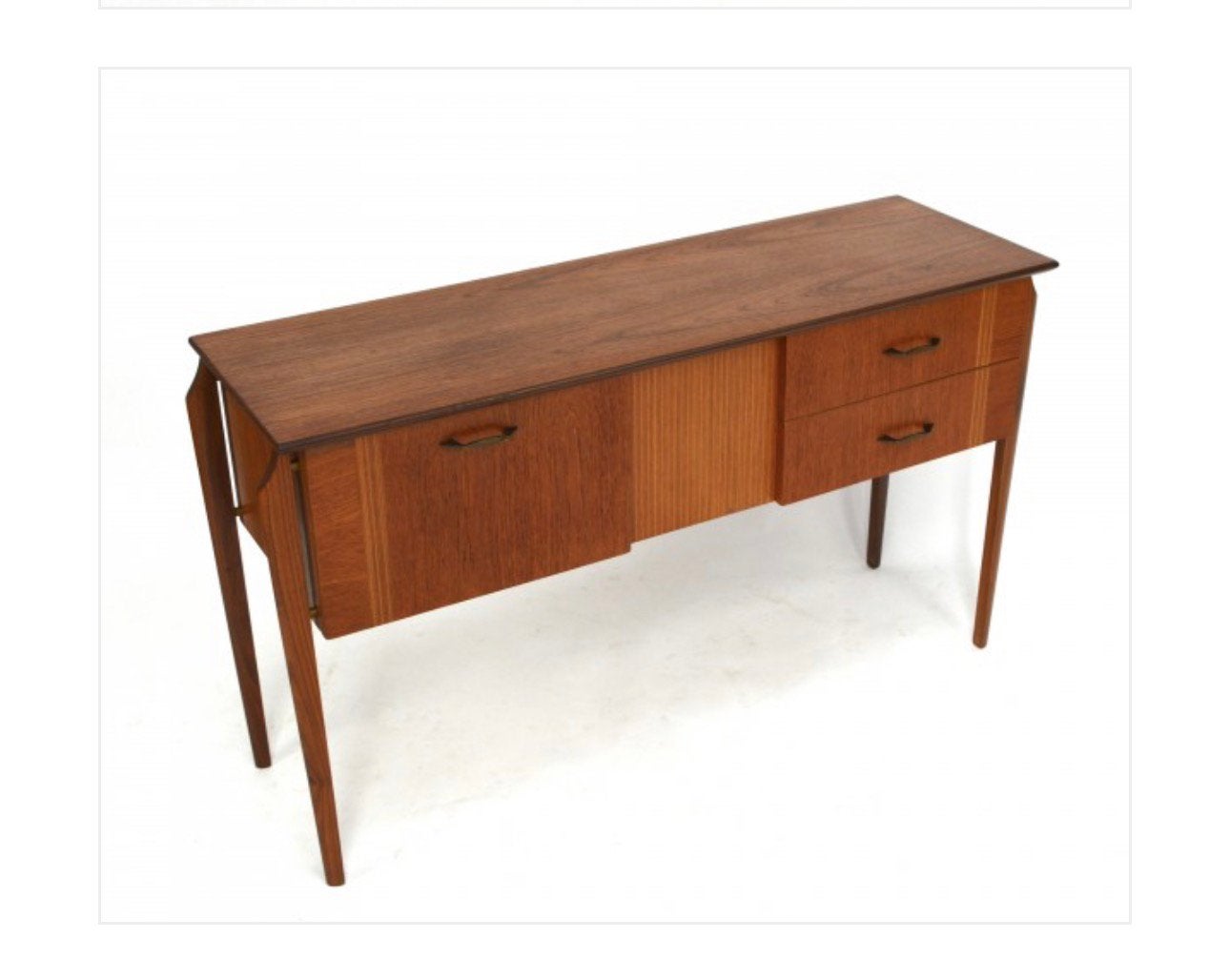 Van teeffelen kaptafel sideboard wandkastje vintage, Ophalen, Gebruikt, 100 tot 150 cm, Teakhout