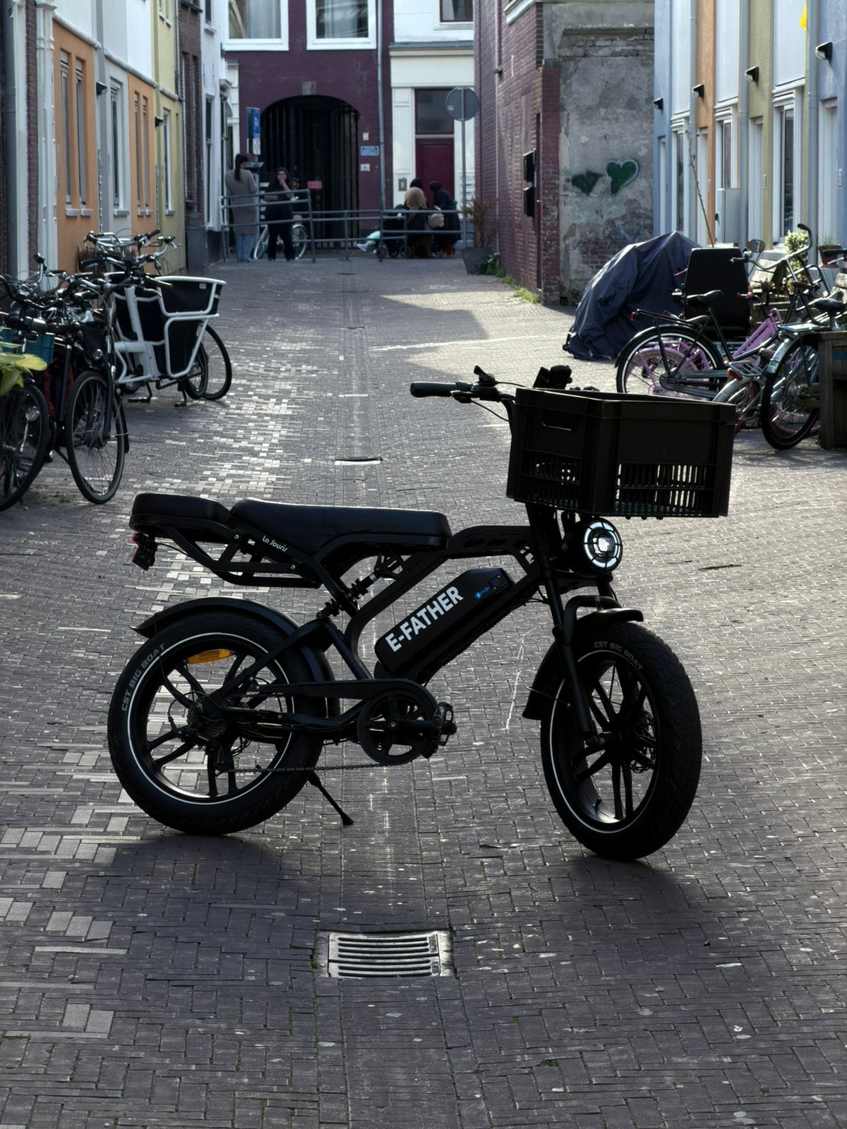 La Souris E-Father V20 Pro Special Edition + Street Tires, Zo goed als nieuw, 59 cm of meer, 30 tot 50 km per accu, Ophalen