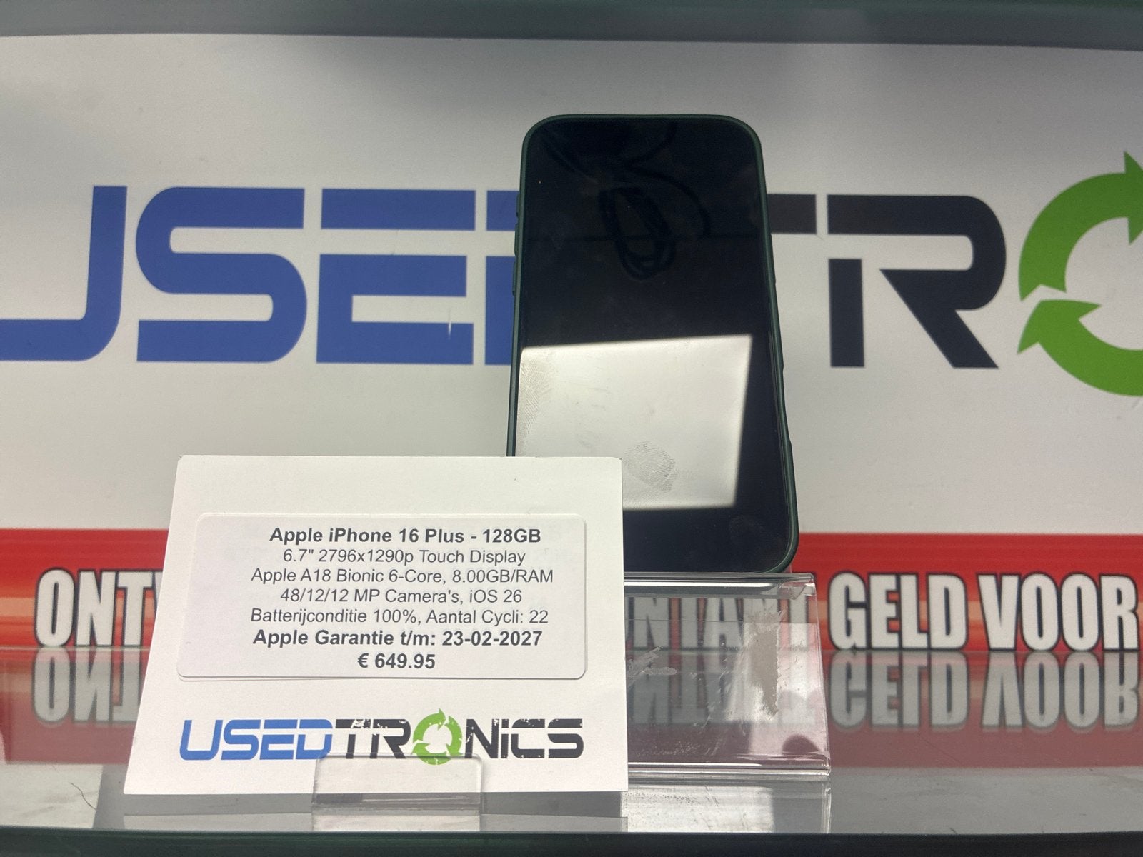 Apple iPhone 16 Plus - 128GB - Zo goed als nieuw, Telecommunicatie, Mobiele telefoons | Apple iPhone, 128 GB, Ophalen of Verzenden