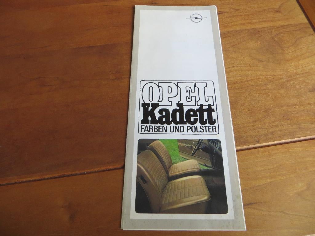 Folder Opel Kadett B, Kadett Coupe, Caravan kleuren 1967, Opel, Zo goed als nieuw, Opel, Ophalen of Verzenden