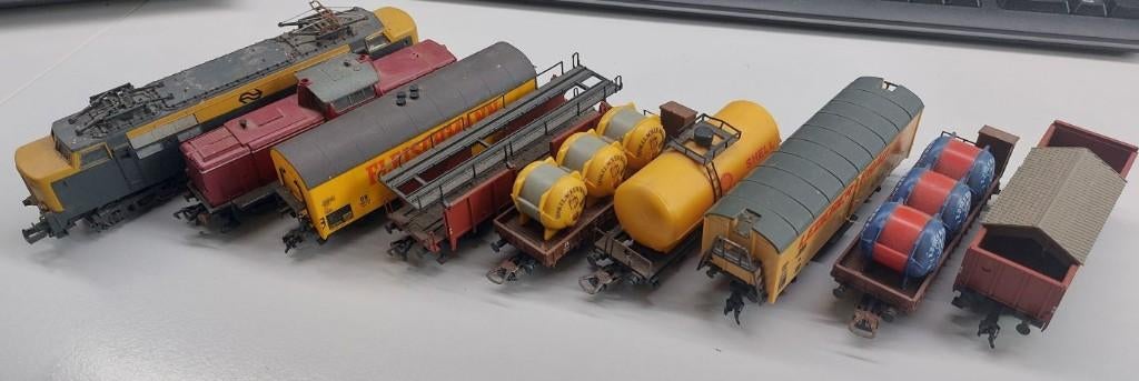 Fleischmann / Lima treinen en diverse wagons H0, Gebruikt, Gelijkstroom, Fleischmann, Overige typen