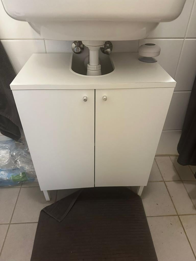 IKEA NYSJÖN Wastafelkast wit 50x65 cm, Huis en Inrichting, Ophalen, Gebruikt, 50 tot 100 cm, Minder dan 100 cm