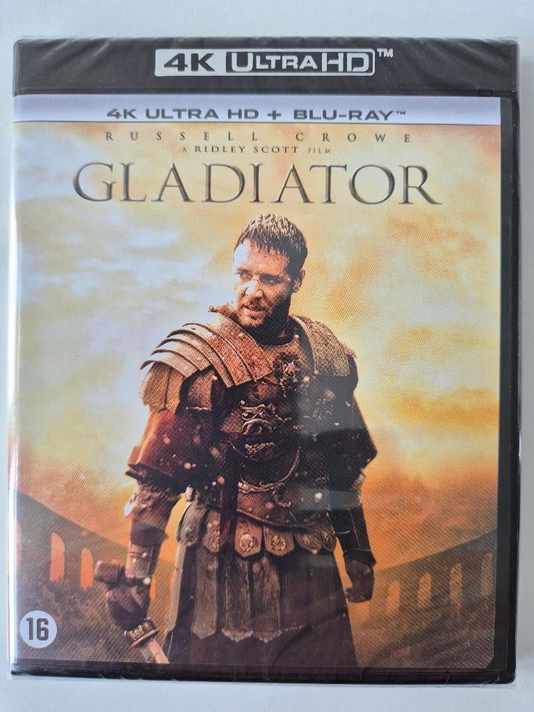 Gladiator - 4K UHD BD, Cd's en Dvd's, Blu-ray, Nieuw in verpakking, Actie, Ophalen of Verzenden