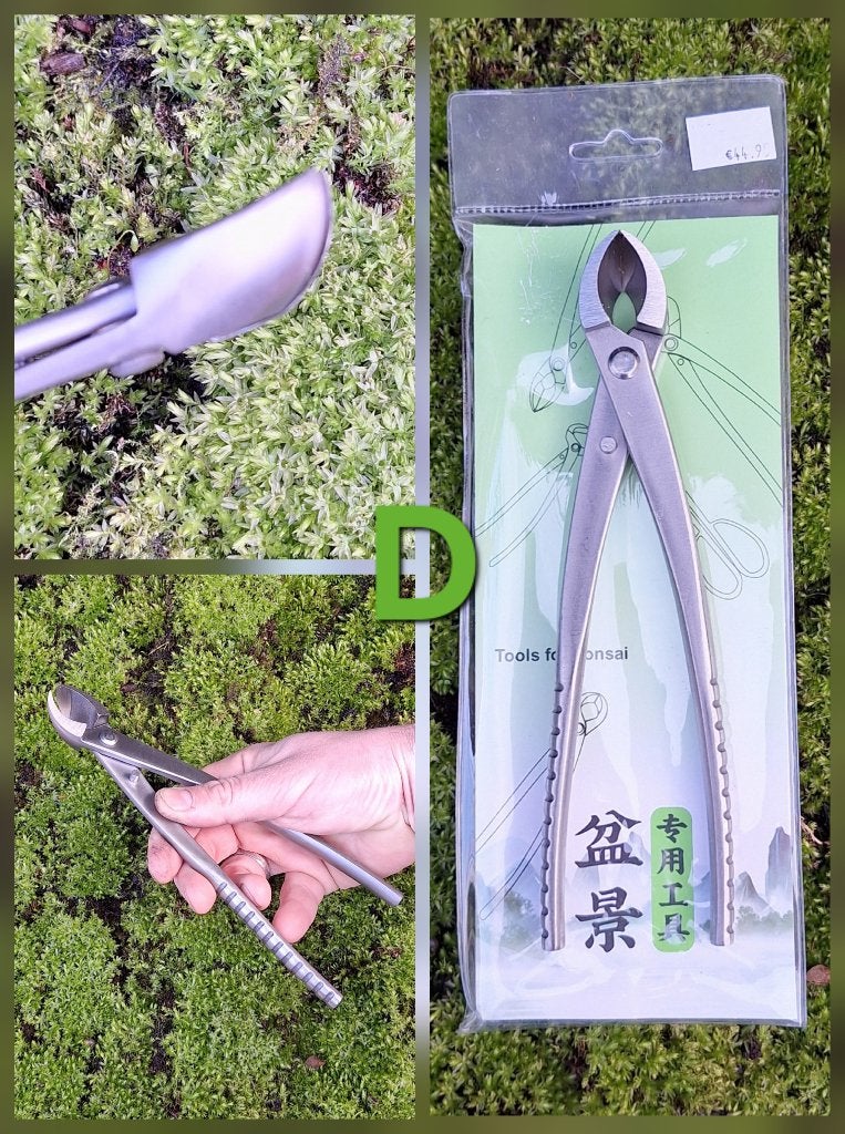 Bonsai RVS Hybride Tang 21cm (schuin+bol)(D), Tuin en Terras, Ophalen of Verzenden, Nieuw, Overige soorten, Bonsai