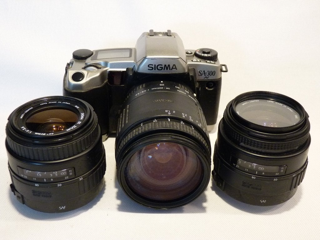 Sigma SA-300, Sigma Zoom 28-200mm, Sigma 35-80, Ophalen of Verzenden, Gebruikt, Spiegelreflex, Canon