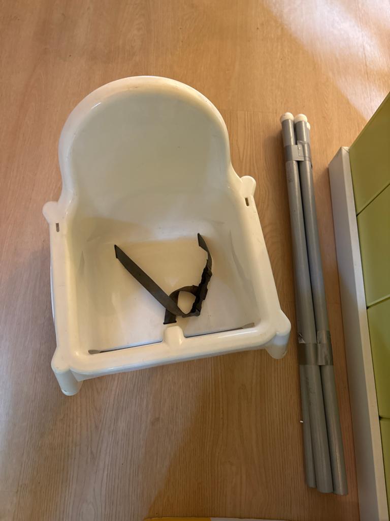 IKEA Antilop kinderstoel met riempjes, Ophalen, Zo goed als nieuw, Overige typen, Gordel(s)