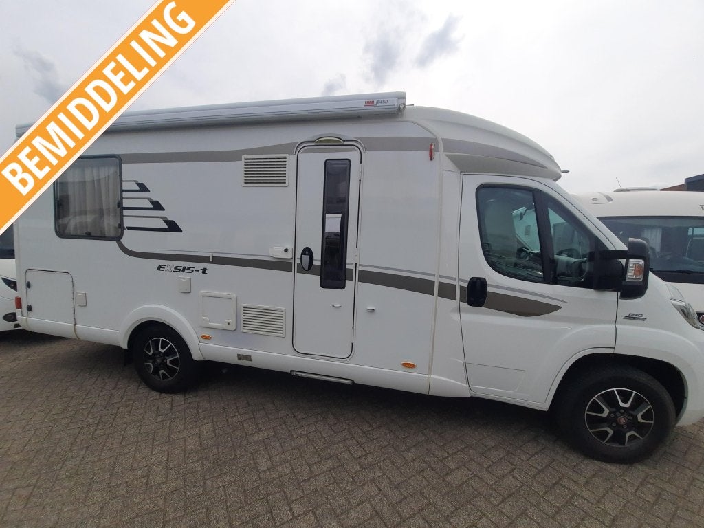 Hymer Exsis-T 598 2016 43.000 km,luifel, sportvelgen 53650,-, Caravans en Kamperen, Campers, Ringverwarming, Fiat, 6 tot 7 meter