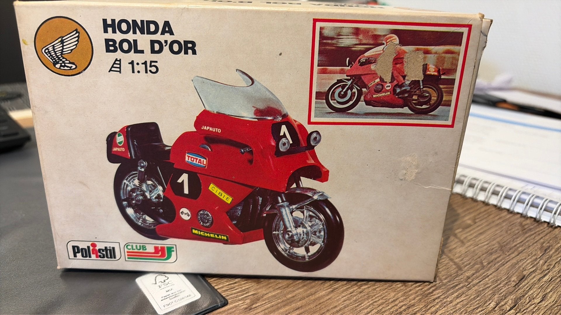 Polistil Honda Bol d’Or MS113 compleet in originele doos, Ophalen of Verzenden, Zo goed als nieuw, Motor