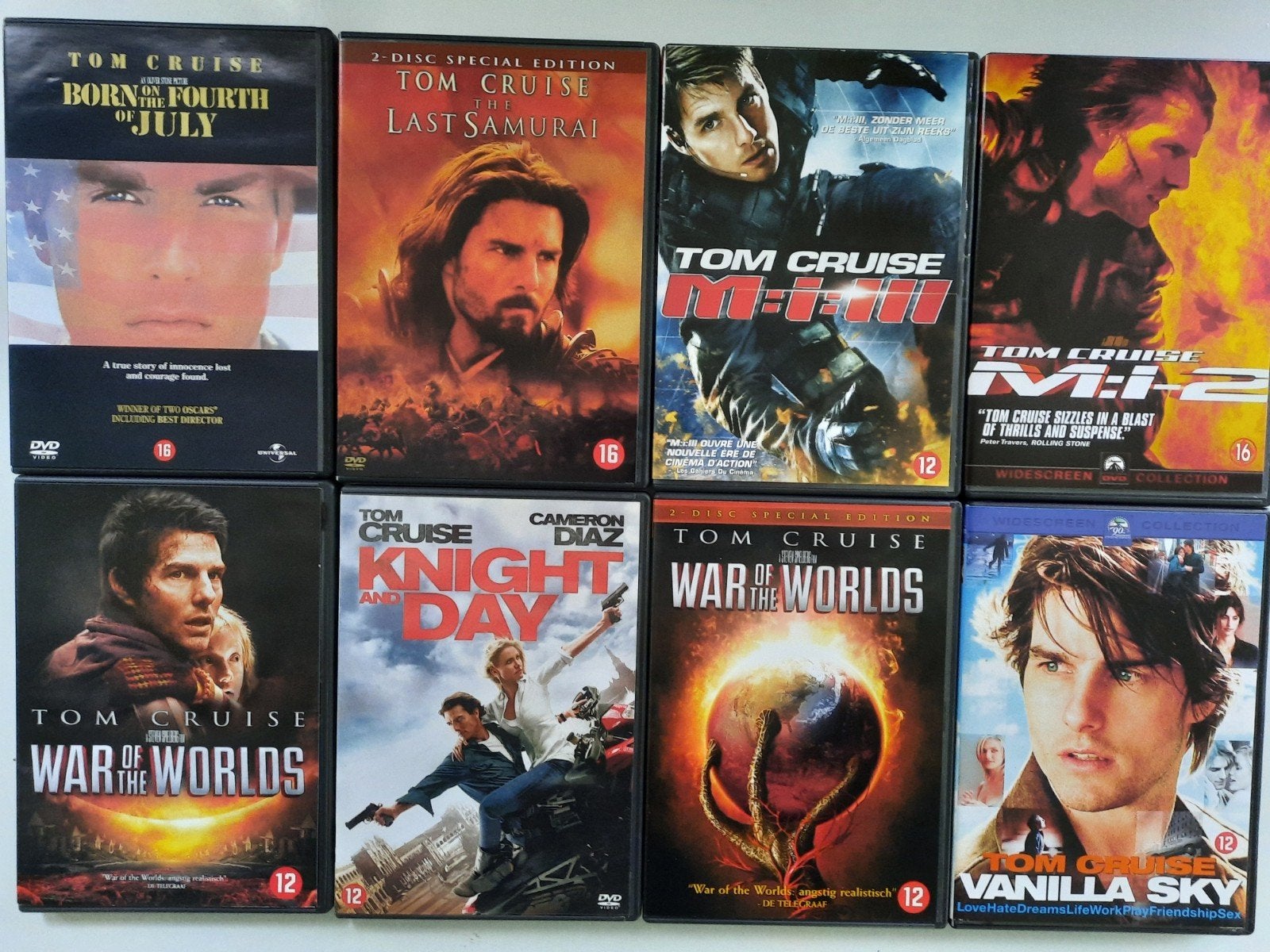 23 x dvd   TOM CRUISE, Engels, Vanaf 16 jaar, Nederlands, Actie