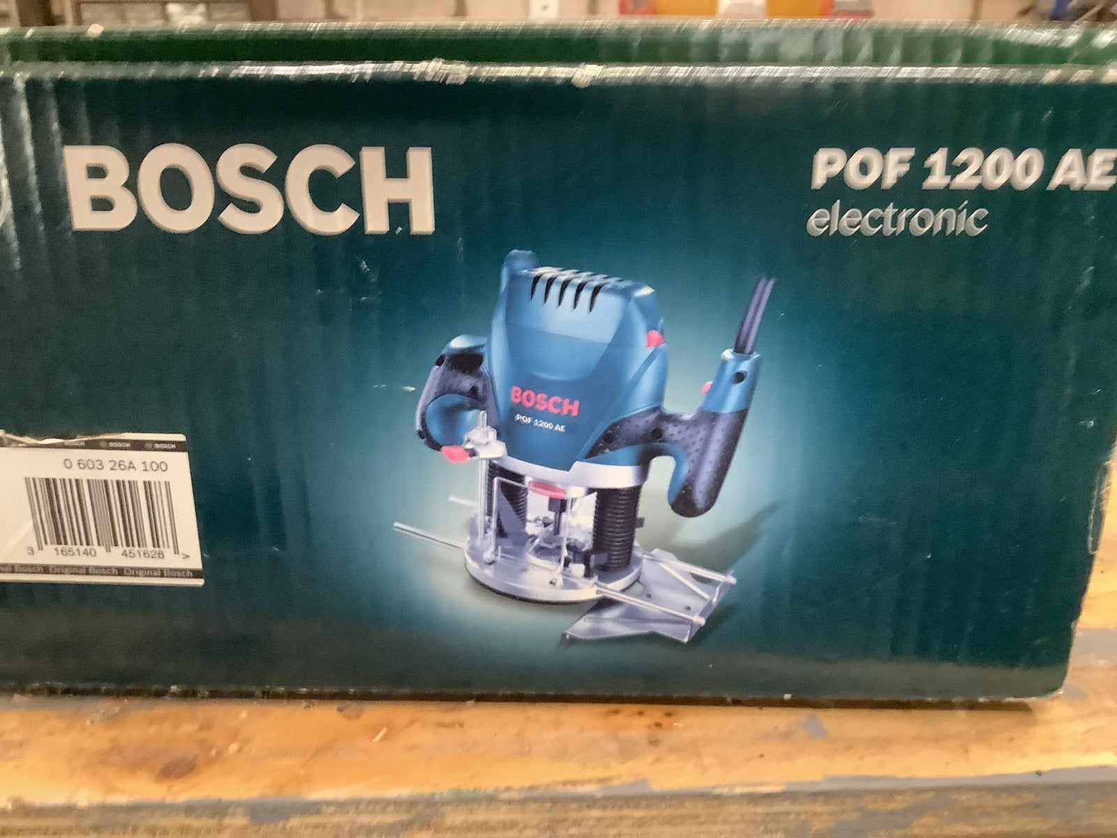 Bosch POF 1200 AE Bovenfrees - gebruikt met freesjes, Ophalen of Verzenden, Gebruikt, Elektrisch, Bovenfrees
