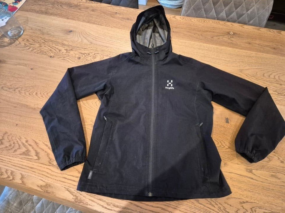 Haglöfs dames waterdichte softshell maat S, Ophalen of Verzenden, Gedragen, Maat 38/40 (M), Zwart