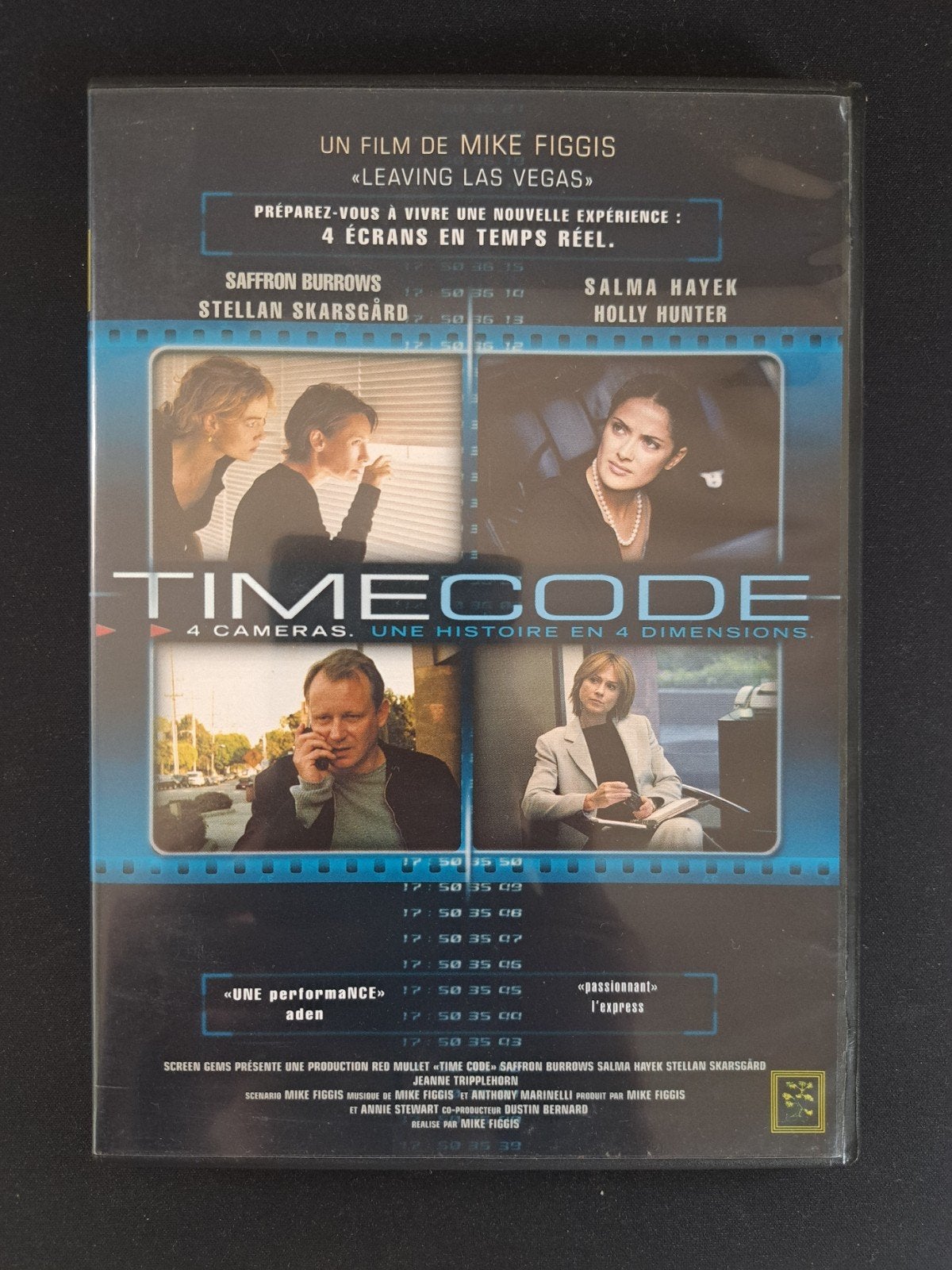 Timecode DVD (Import geen NL)(4 halen 3 betalen), Psychologische thriller, Gebruikt, Ophalen of Verzenden, Frans