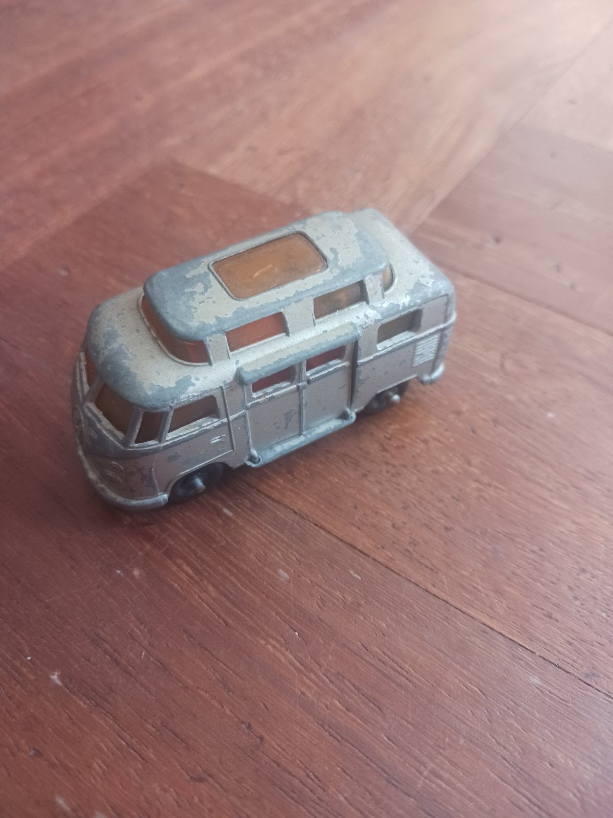 Vintage Matchbox Volkswagen Camper Lesney No. 34, Ophalen of Verzenden, Gebruikt