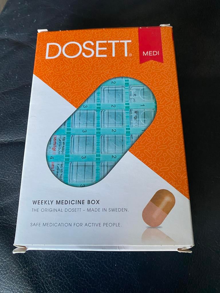Doseerdoosje voor medicijnen - DOSSETT MEDI, Ophalen of Verzenden, Zo goed als nieuw, Overige typen