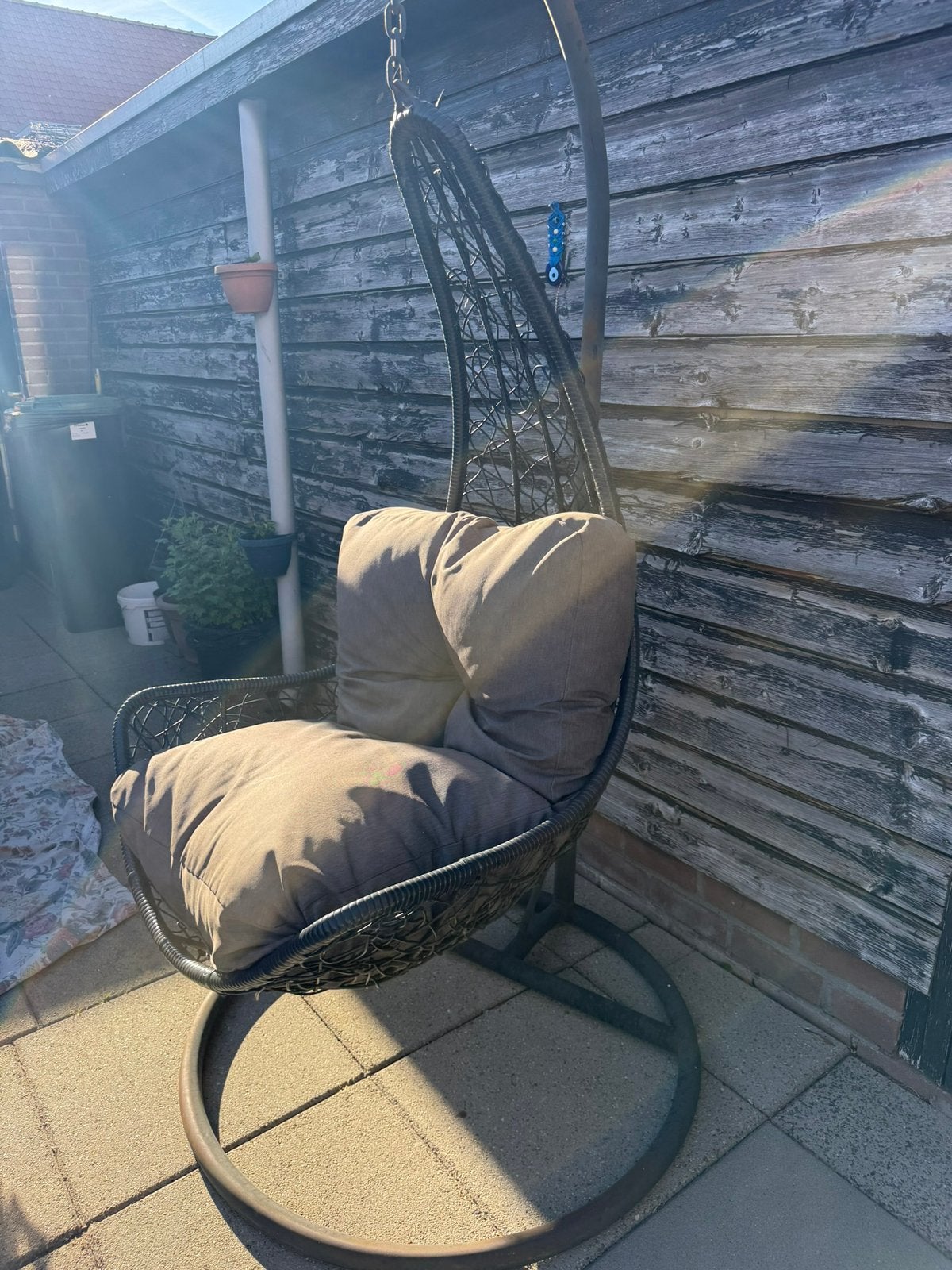 Tuinschommel, Tuin en Terras, Tuinsets en Loungesets, Ophalen, Gebruikt, 2 zitplaatsen
