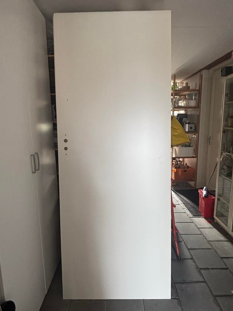5 witte opdek binnendeuren, Ophalen, Gebruikt, 80 tot 100 cm, Binnendeur