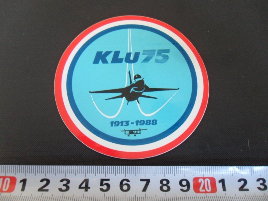 sticker Leger Koninklijke Luchtmacht Nederland KLu75  LH321, Ophalen of Verzenden, Zo goed als nieuw