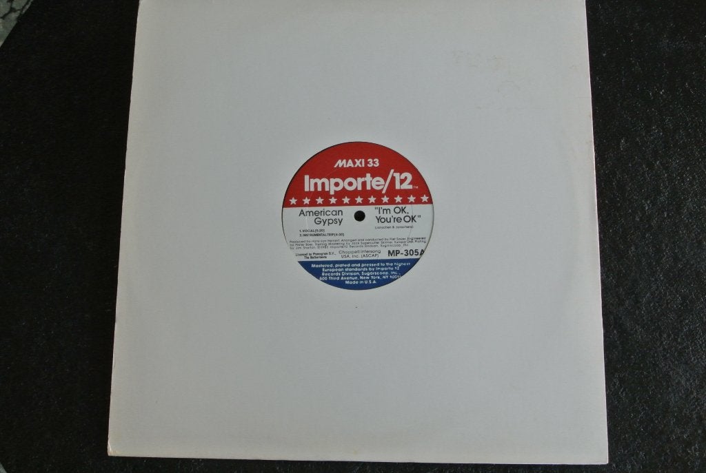 American Gypsy – I'm OK, You're OK (12''), Cd's en Dvd's, Vinyl Singles, Originele persing, Ophalen of Verzenden, Zo goed als nieuw