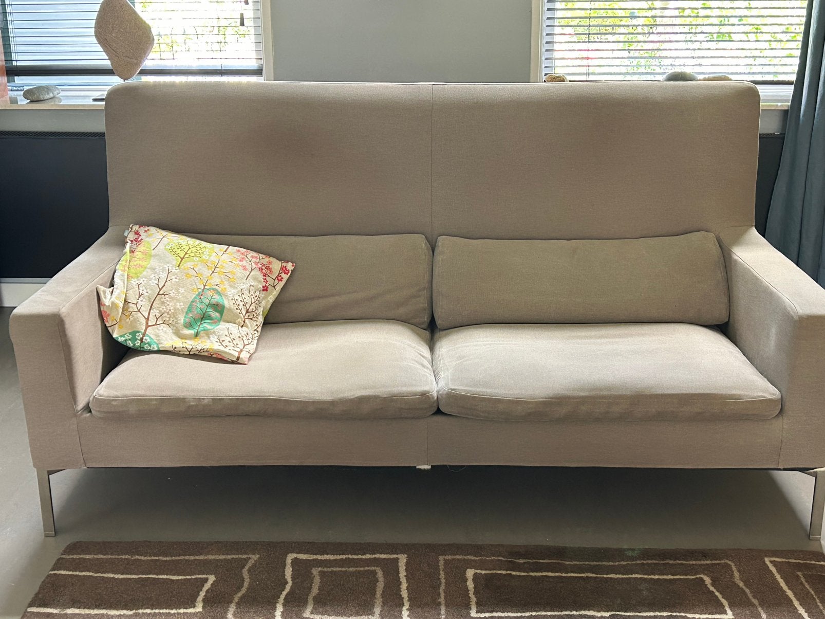 Verzeloni design bank, Huis en Inrichting, Ophalen, Driepersoons, 75 tot 100 cm, Rechte bank