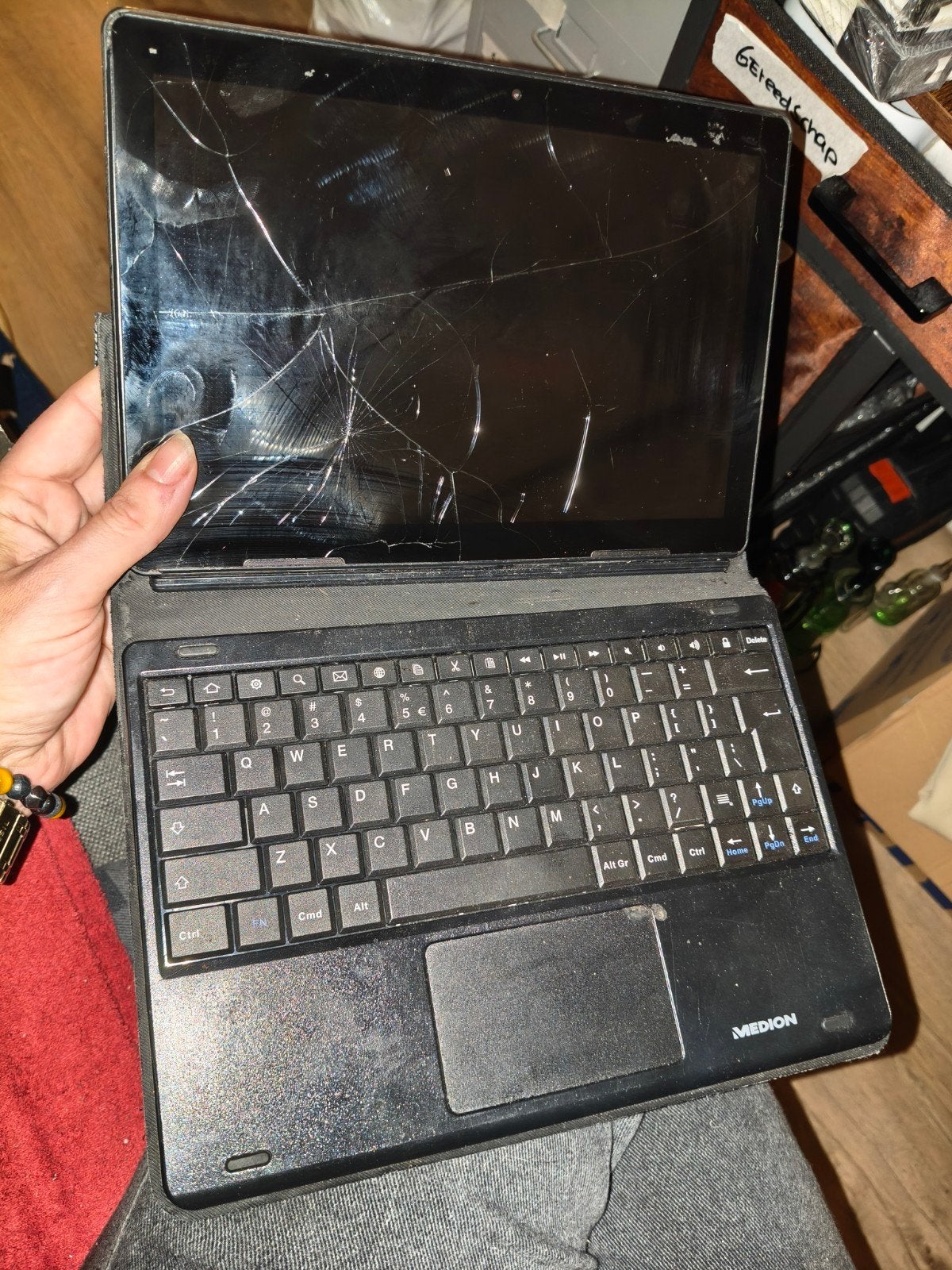 Medion tablet met toetsenbord - Werkt nog prima, Ophalen of Verzenden, Niet werkend, Medion