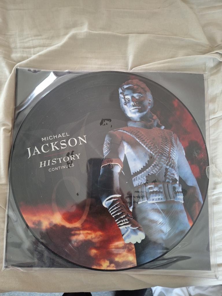 Michael Jackson - HIStory Continues Picture Disc LP, 1990 - 1999, Ophalen of Verzenden, Zo goed als nieuw, Picture disc