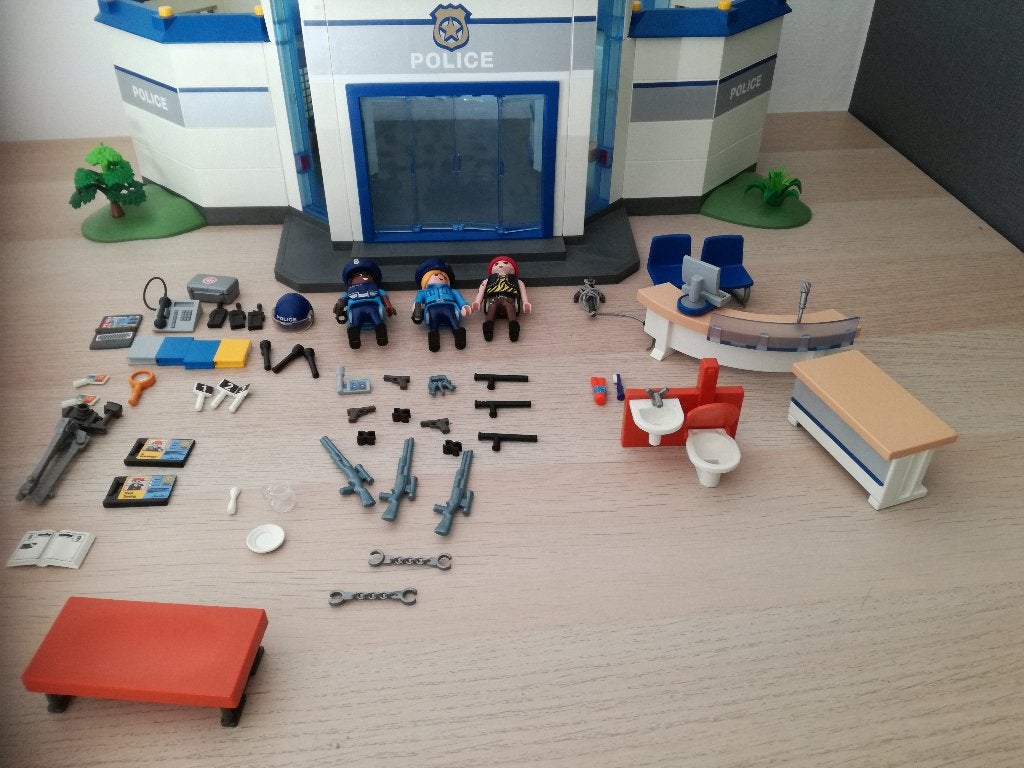Playmobil politiebureau, Ophalen, Gebruikt, Complete set