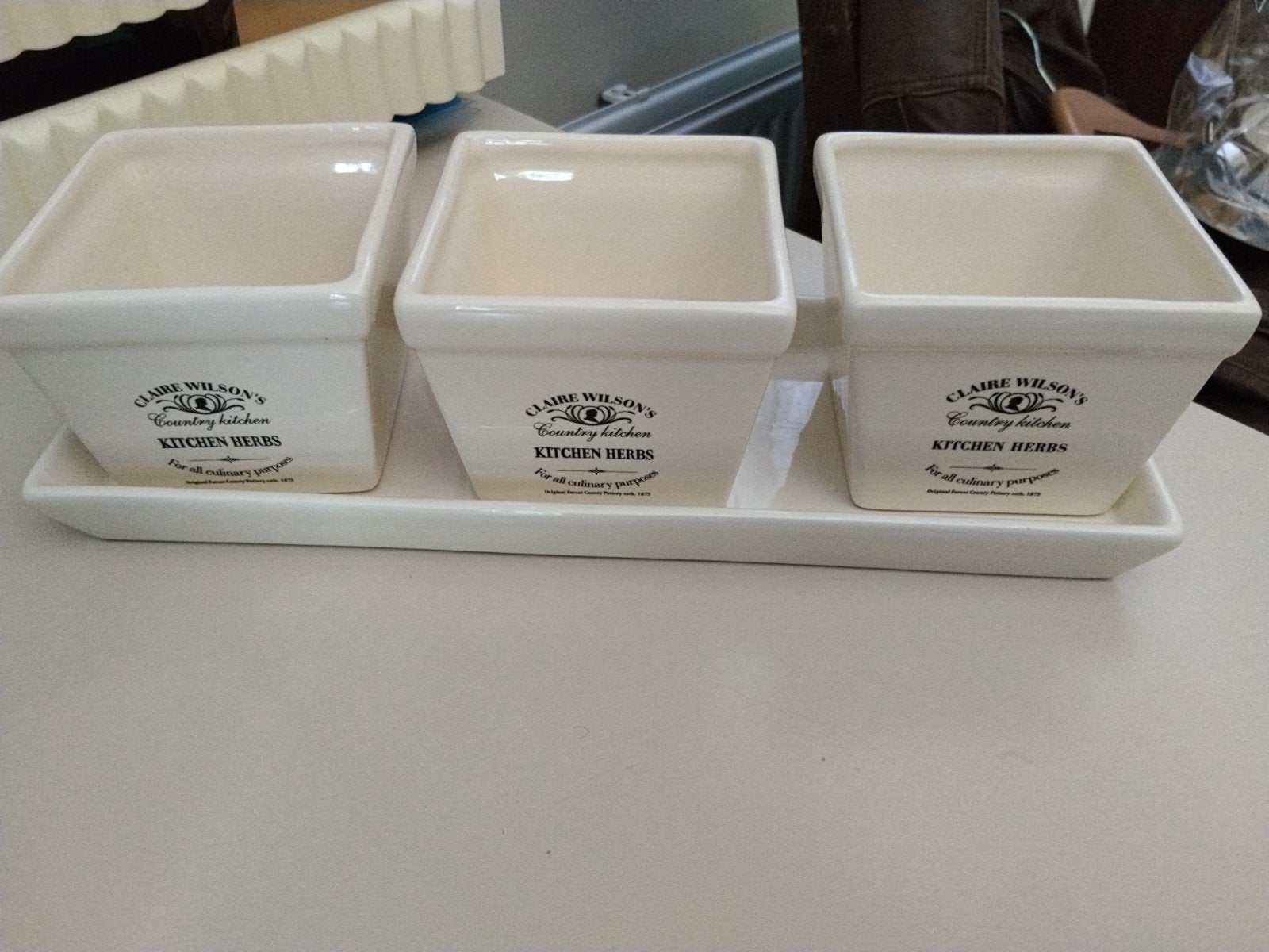 Claire Wilson's Country Kitchen Kruidenpotjes Set, Ophalen of Verzenden