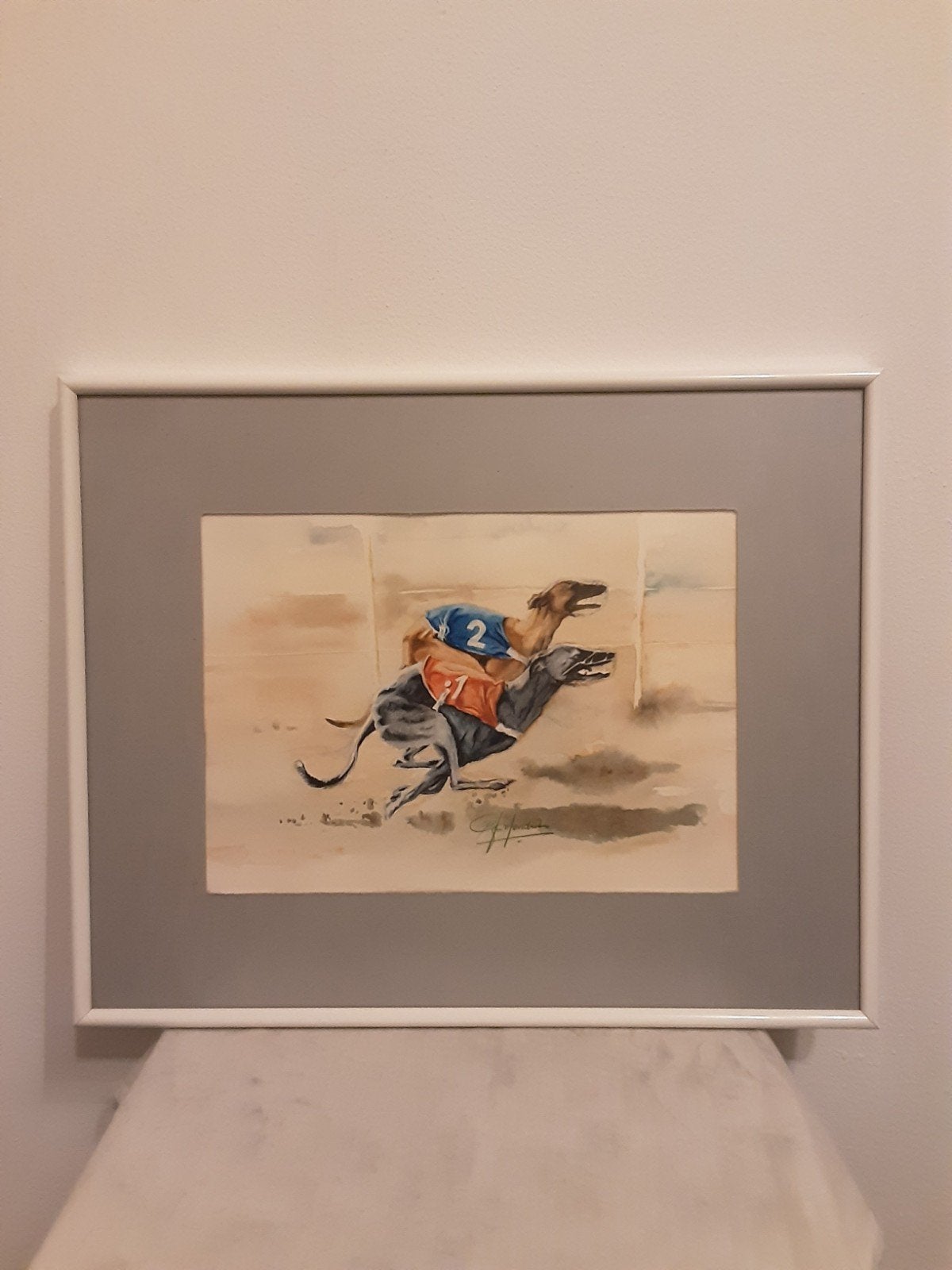 whippets op renbaan / Gerard Hendriks, Ophalen of Verzenden