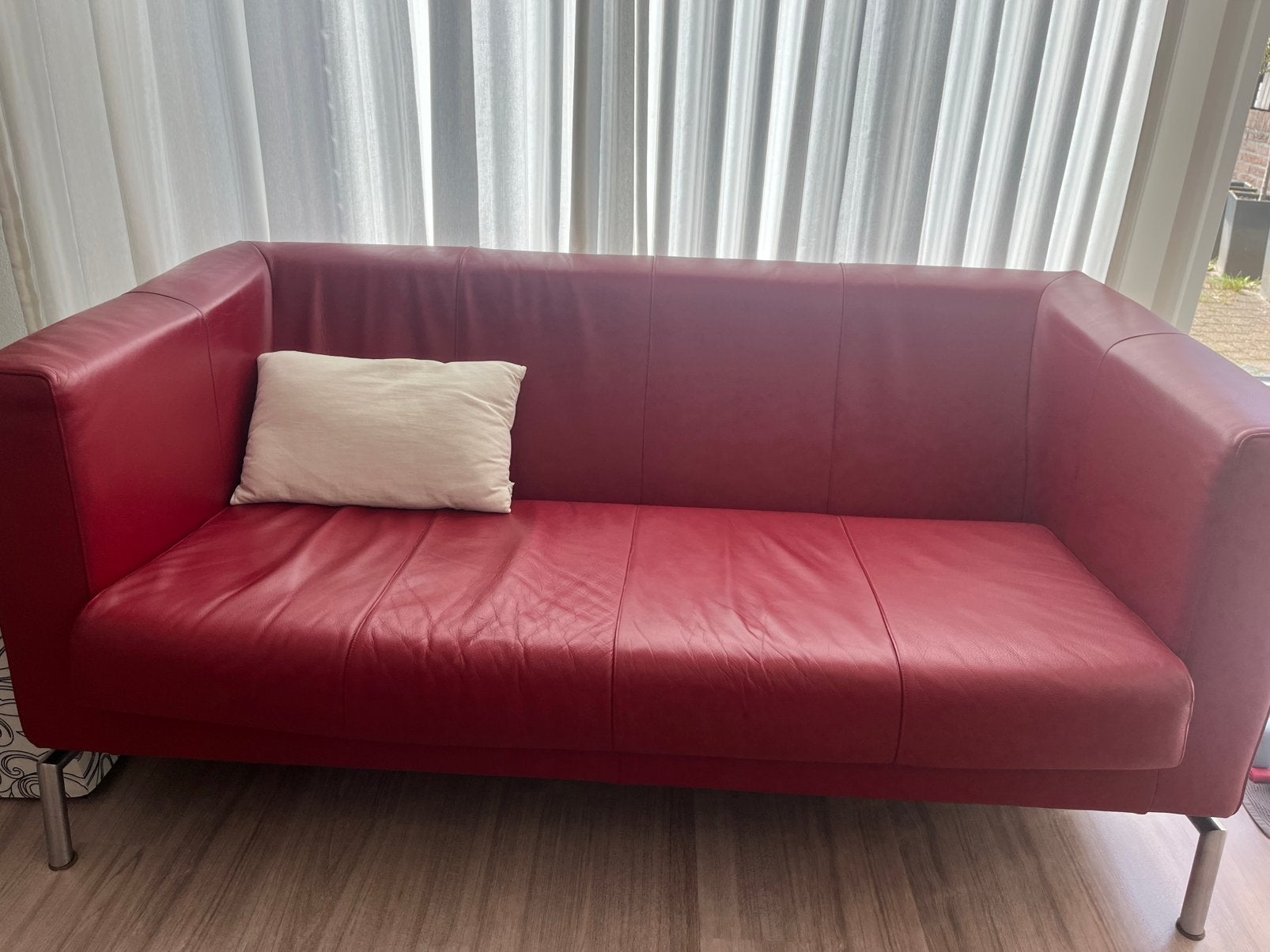 Leren bank Montis, Ophalen, Gebruikt, 150 tot 200 cm, Tweepersoons