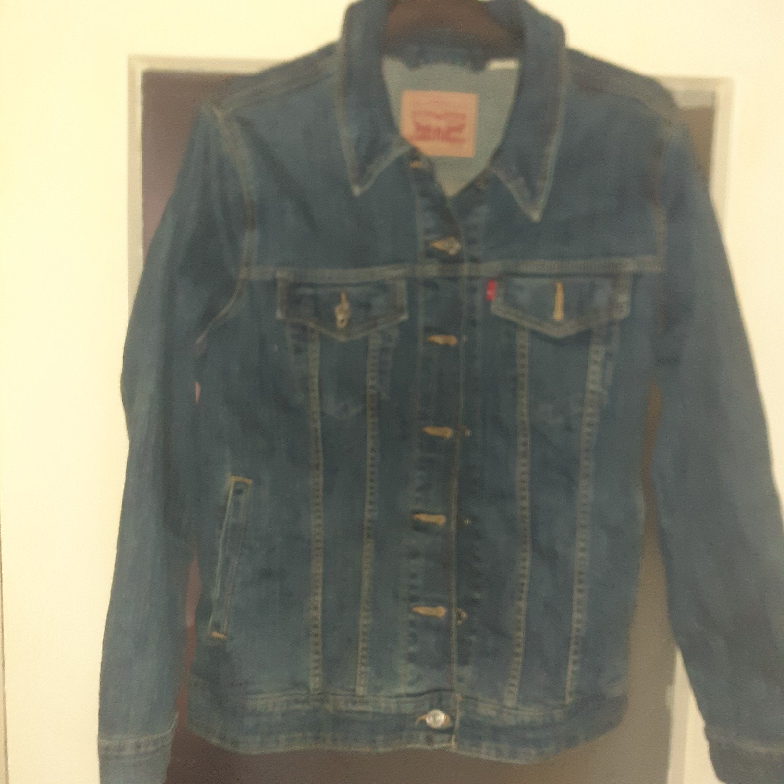 Levi's spijkerjasje - Maat 1X, Blauw, Maat 46/48 (XL) of groter, Ophalen of Verzenden, Zo goed als nieuw