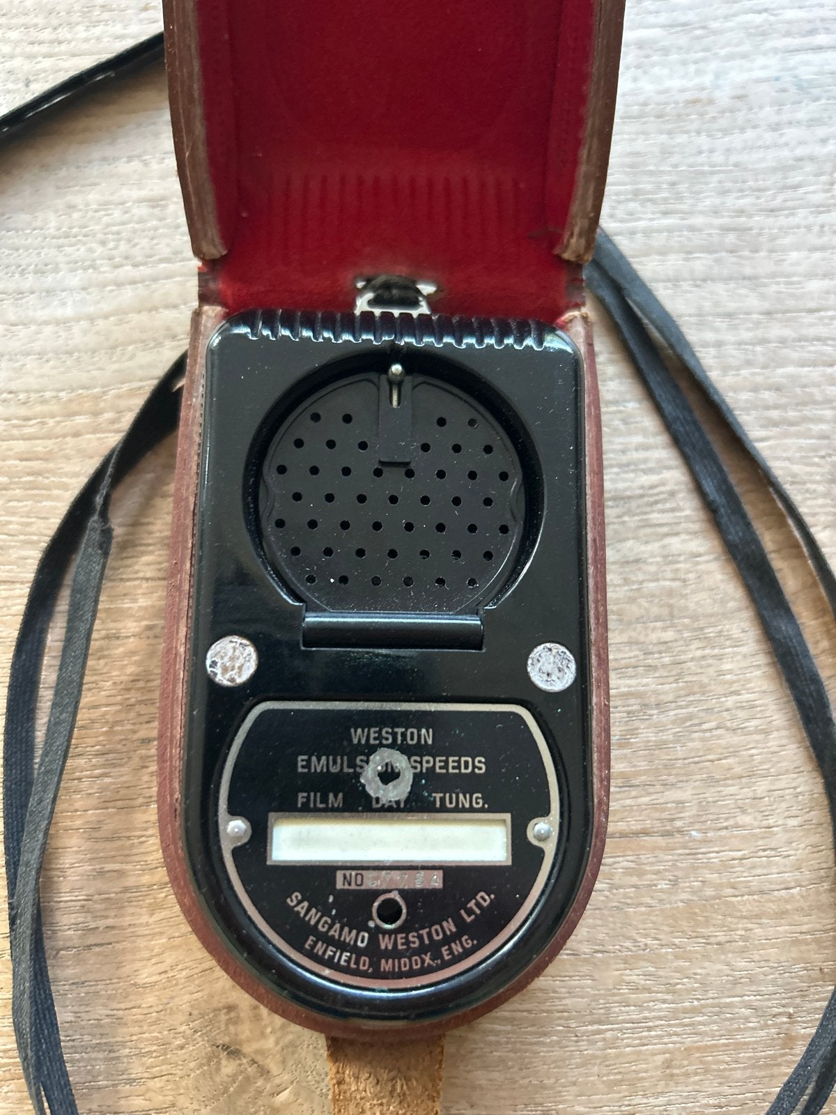 Weston Master Universal Exposure Meter met leren hoes, Overige merken, Lichtmeter, Ophalen of Verzenden, Gebruikt