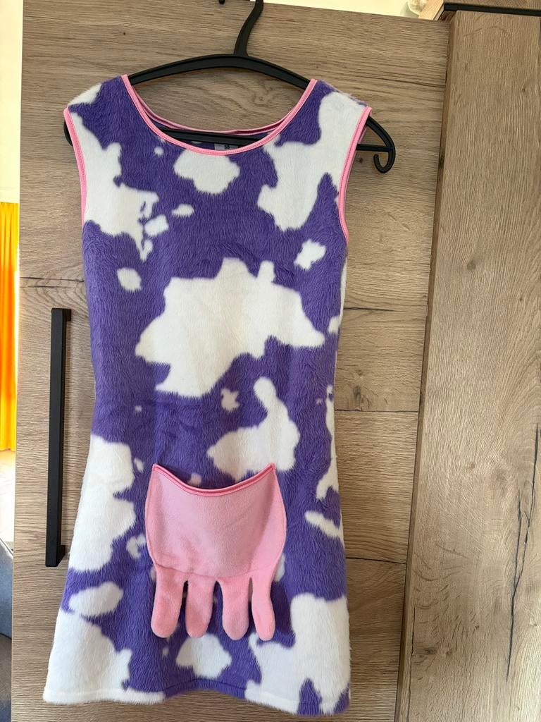 Carnavalskostuum Milka Koe - Maat 38, Maat 38/40 (M), Carnaval, Ophalen of Verzenden, Zo goed als nieuw