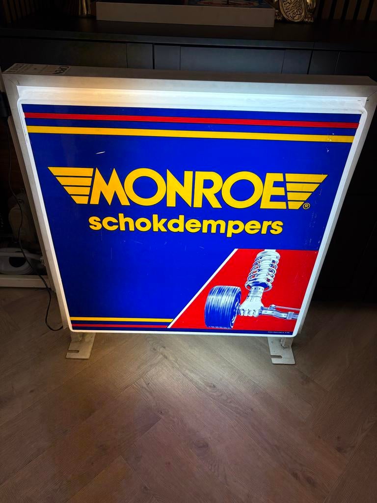 Monroe schokbrekers dubbelzijdige lichtbak, Verzenden, Zo goed als nieuw, Lichtbak of (neon) lamp