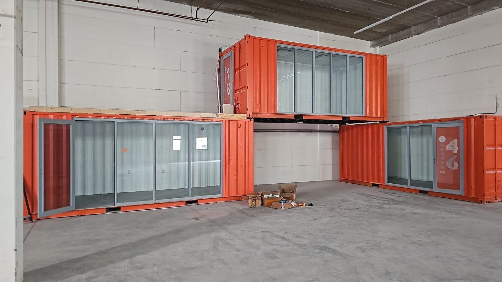 Zeecontainer met glas kantoorunit Container Kantoor, Tuin en Terras, Ophalen of Verzenden