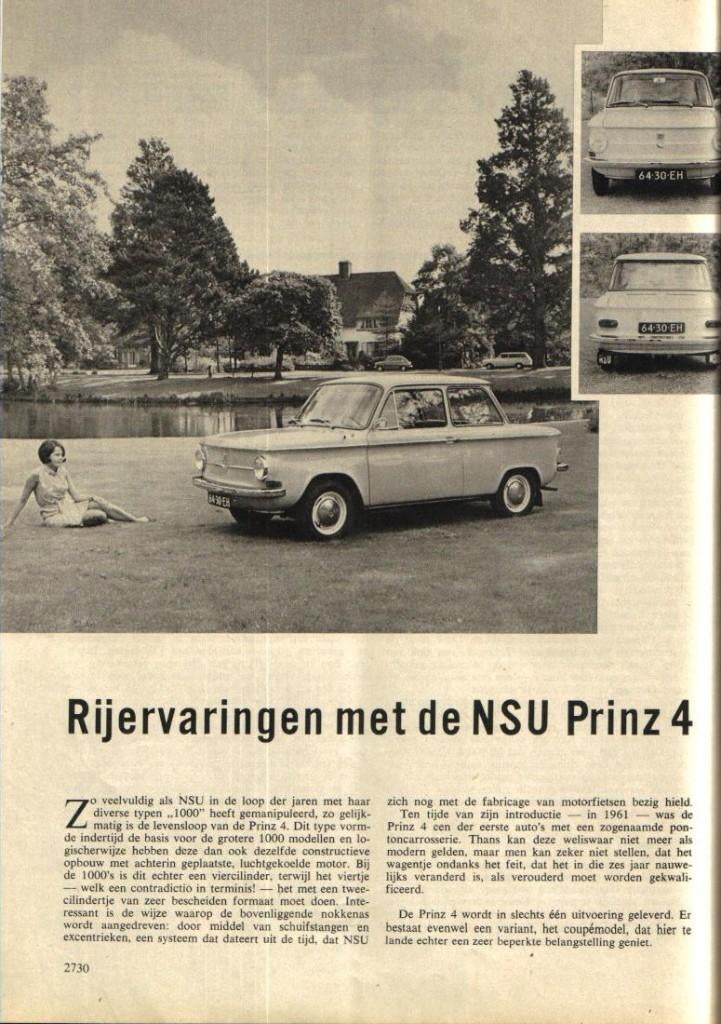 Autokampioen test NSU Prinz 4 November 1967, Ophalen of Verzenden, Gelezen, Overige merken