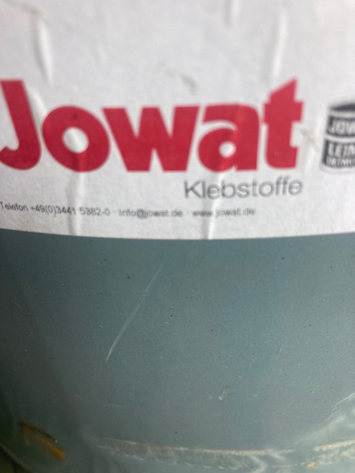 Blik met spuitlijm voor zeildoek nog 15 liter, Ophalen, Zo goed als nieuw, Wit
