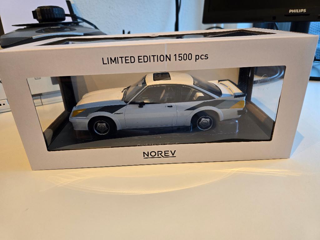 Opel Manta irmscher 1/18, Ophalen of Verzenden, Nieuw, Auto, Norev