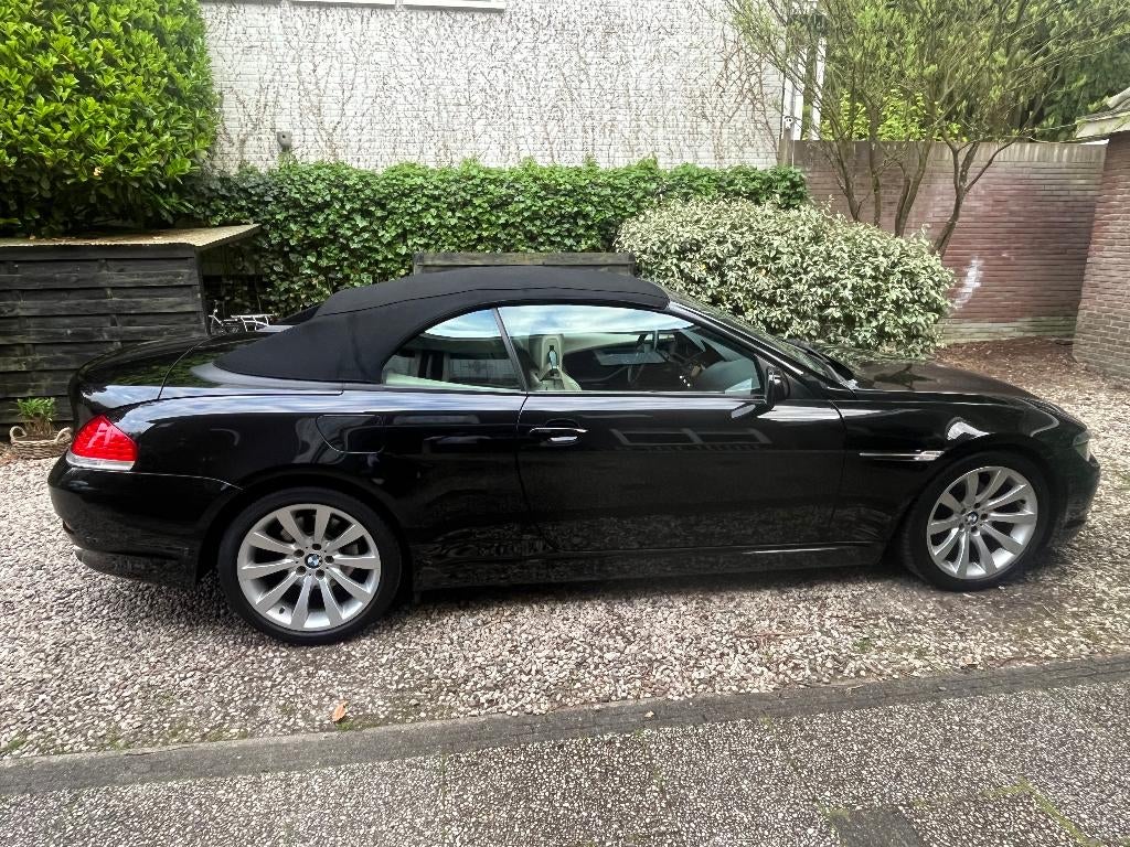 BMW 6-Serie 3.0 CI 630i Cabrio AUT 2007 Zwart, Auto's, BMW, Particulier, 6-Serie, ABS, Airbags, Airconditioning, Alarm, Automatische klimaatregeling
