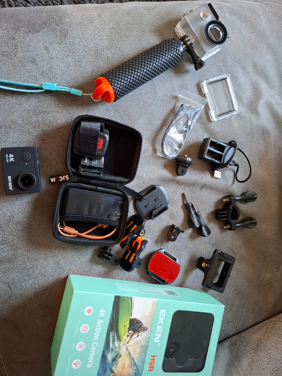 EKEN H9R 4K Action Camera met accessoires, Ophalen of Verzenden
