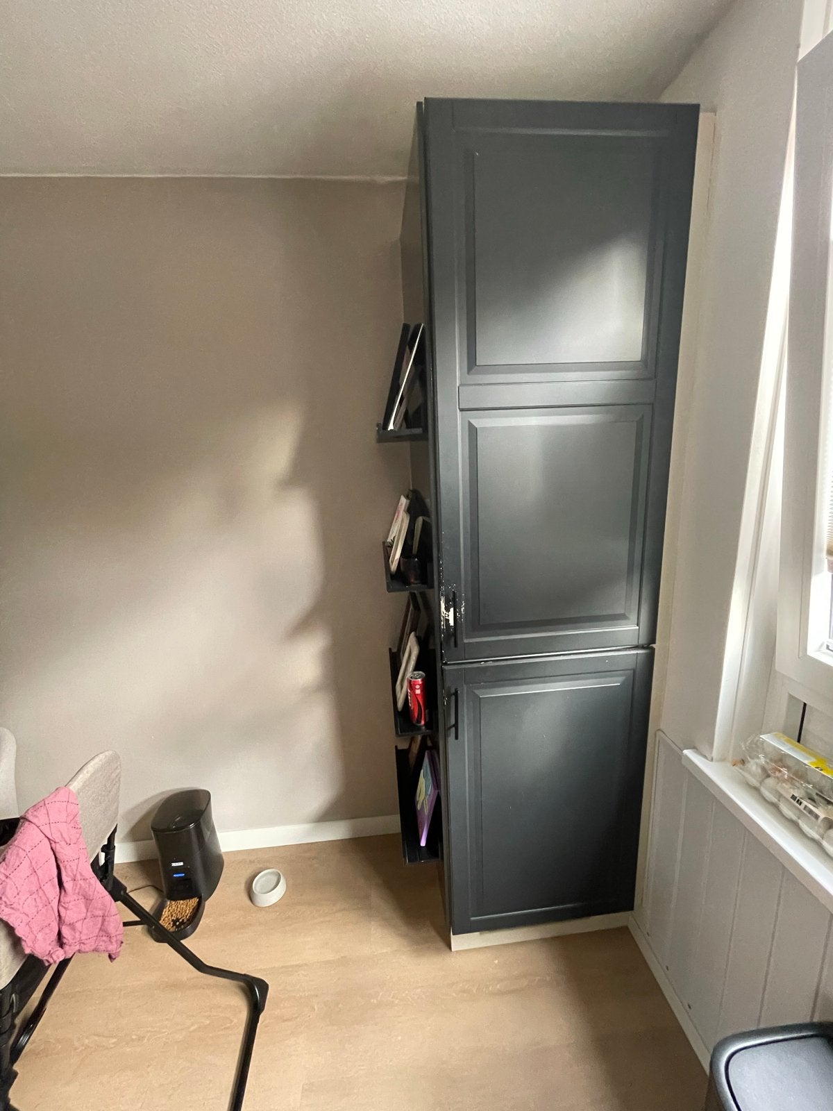 Ikea keuken 2.80m met apparatuur - Gebruikt, Ophalen, Gebruikt, Zwart, Enkelwandige keuken