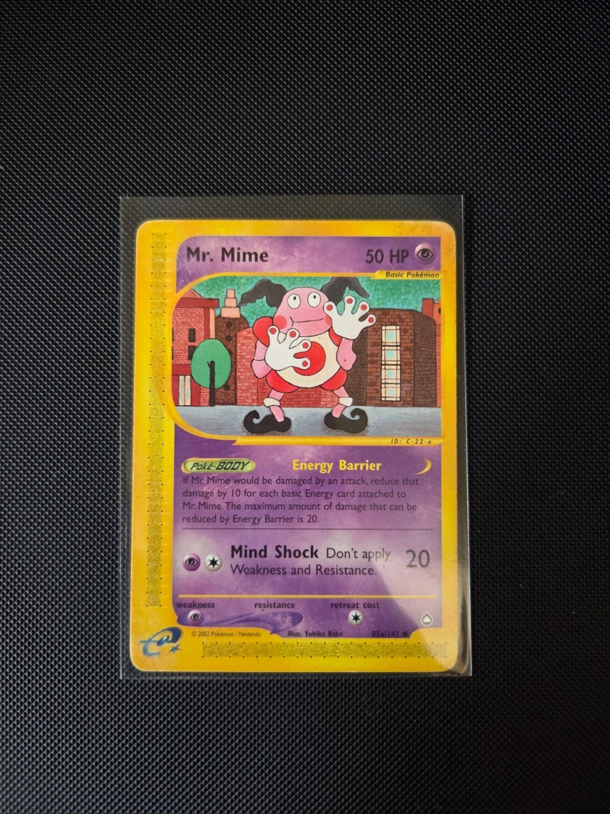 Pokémon TCG Mr. Mime 95B/147 Aquapolis, Ophalen of Verzenden, Zo goed als nieuw, Losse kaart