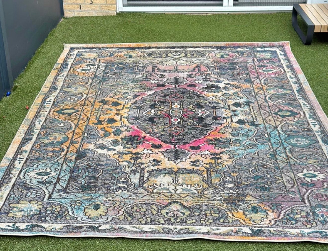 Vloerkleed Casablanca Toliman 200x300 cm - Multi Color, Gebruikt, Blauw, Ophalen of Verzenden, 200 cm of meer